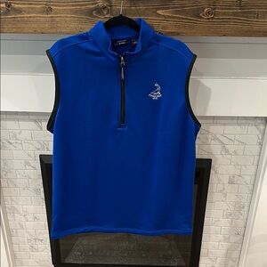 Pinehurst by Adidas Royal Blue Zip-Up golf Vest